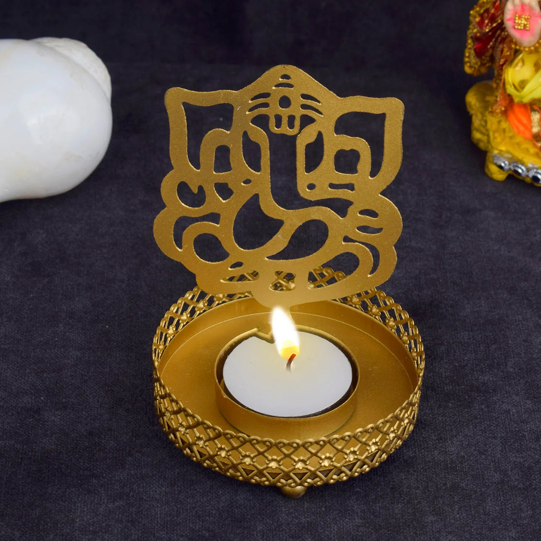 Ganesh Shadow Decorative T-Light Holder