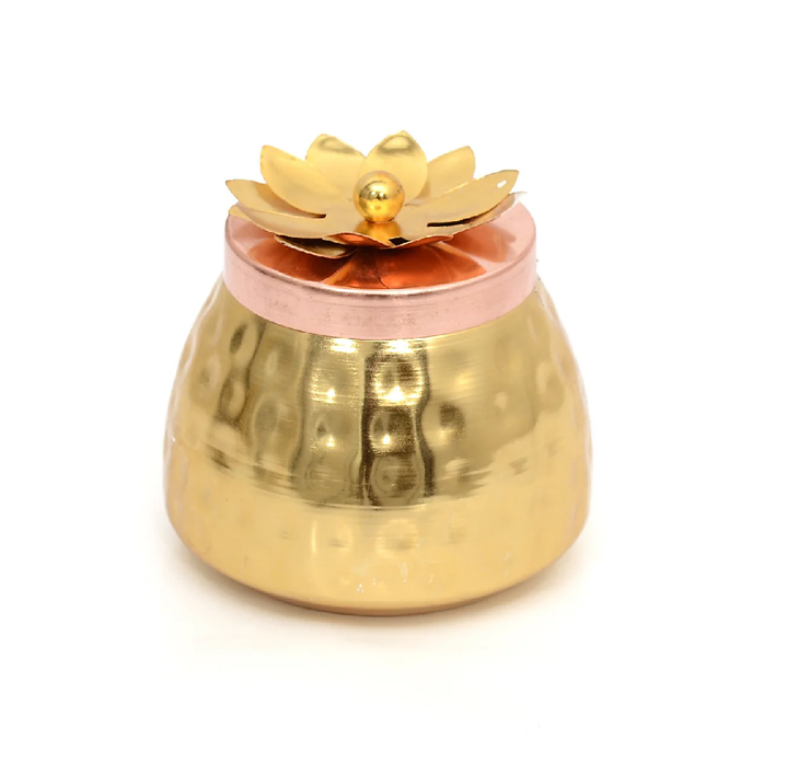 Gold Copper Plated Jar/Container for dry fruits