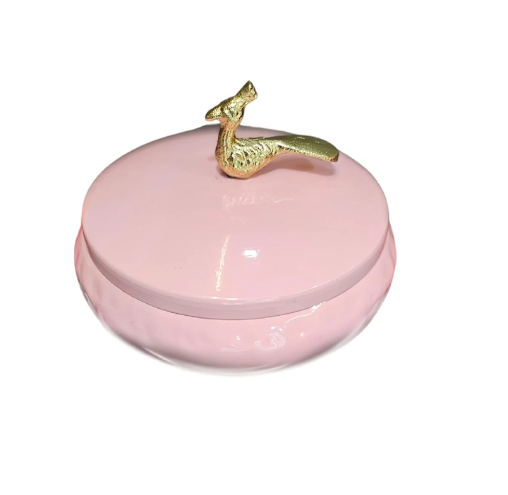 Elegant Pink Decorative Tray for Dry Fruits, Sweets, Jewelry, Home Decor and Gifting