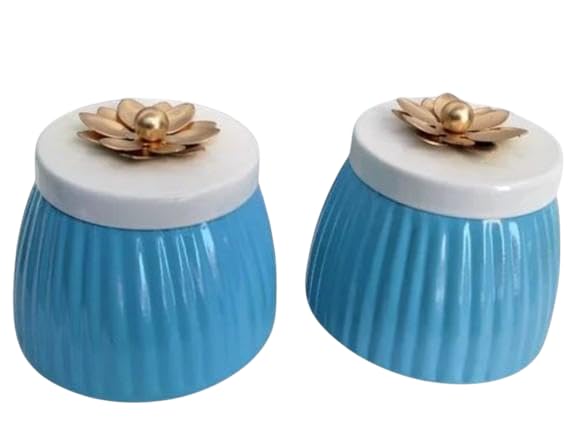 Metal Dry Fruit Jar Storage Container set of 2